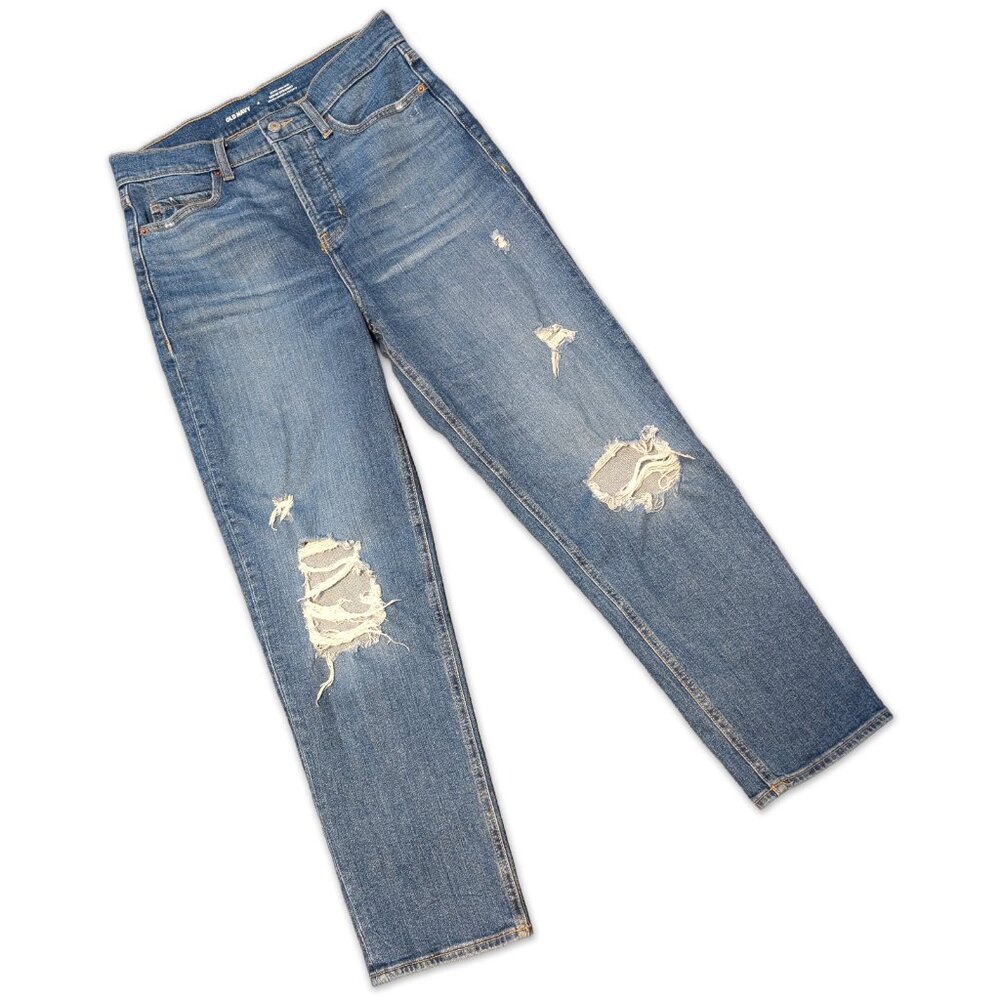 Old Navy Sky-Hi Straight Jeans, Women's Size 4